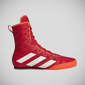 Adidas Box Hog 4 Boxing Boots Red/White