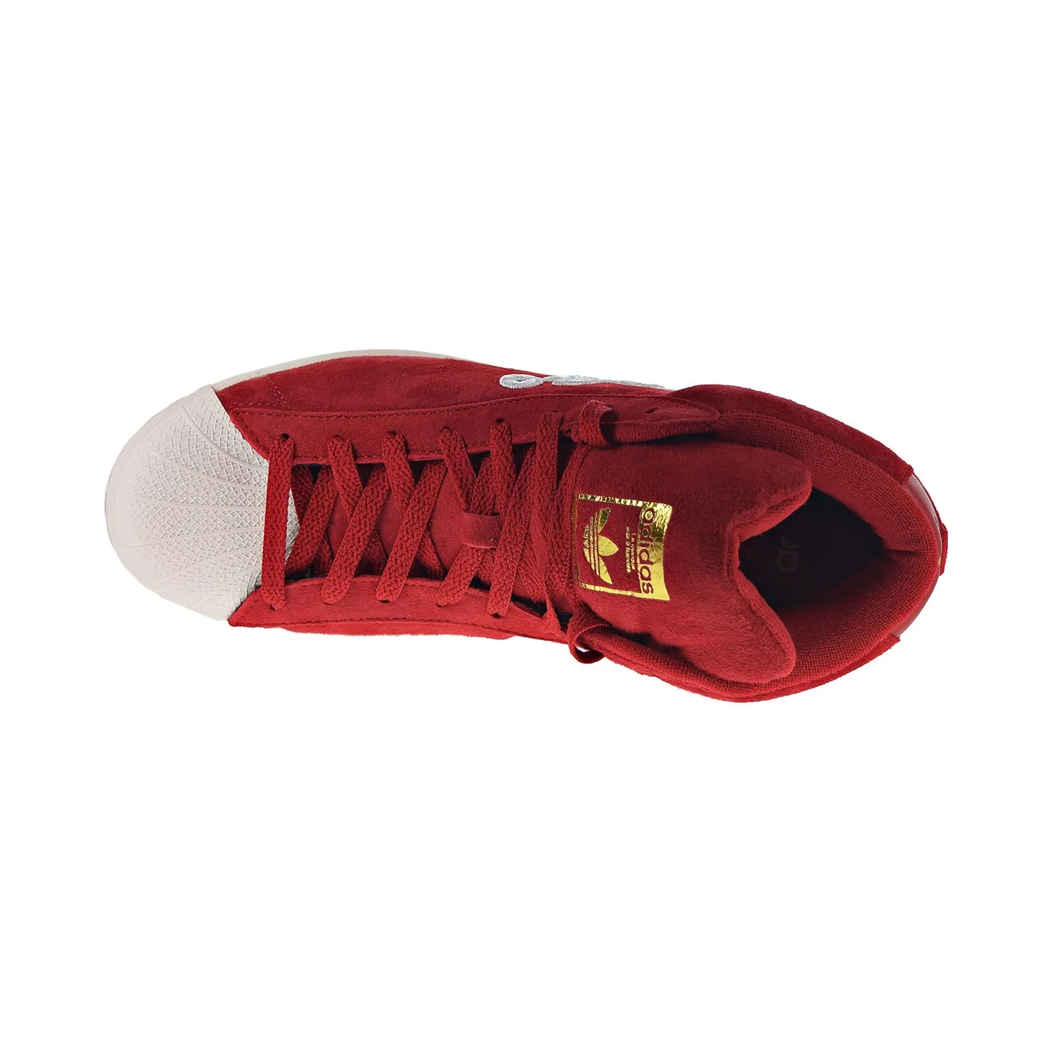 Adidas Pro Model Men's Shoes Power Red-Cloud White-Gold Foil