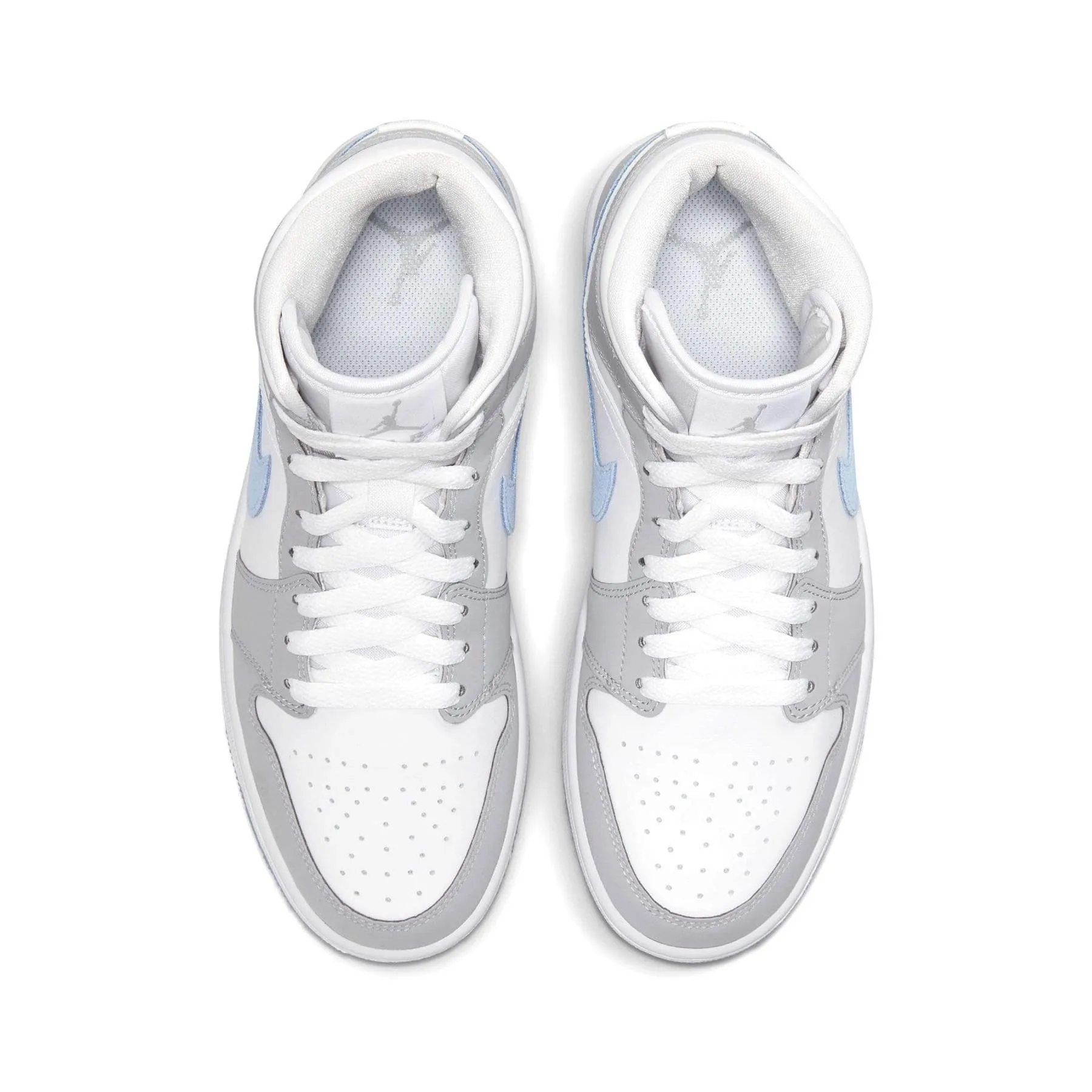 Air Jordan 1 Mid Wmns 'White Wolf Grey'