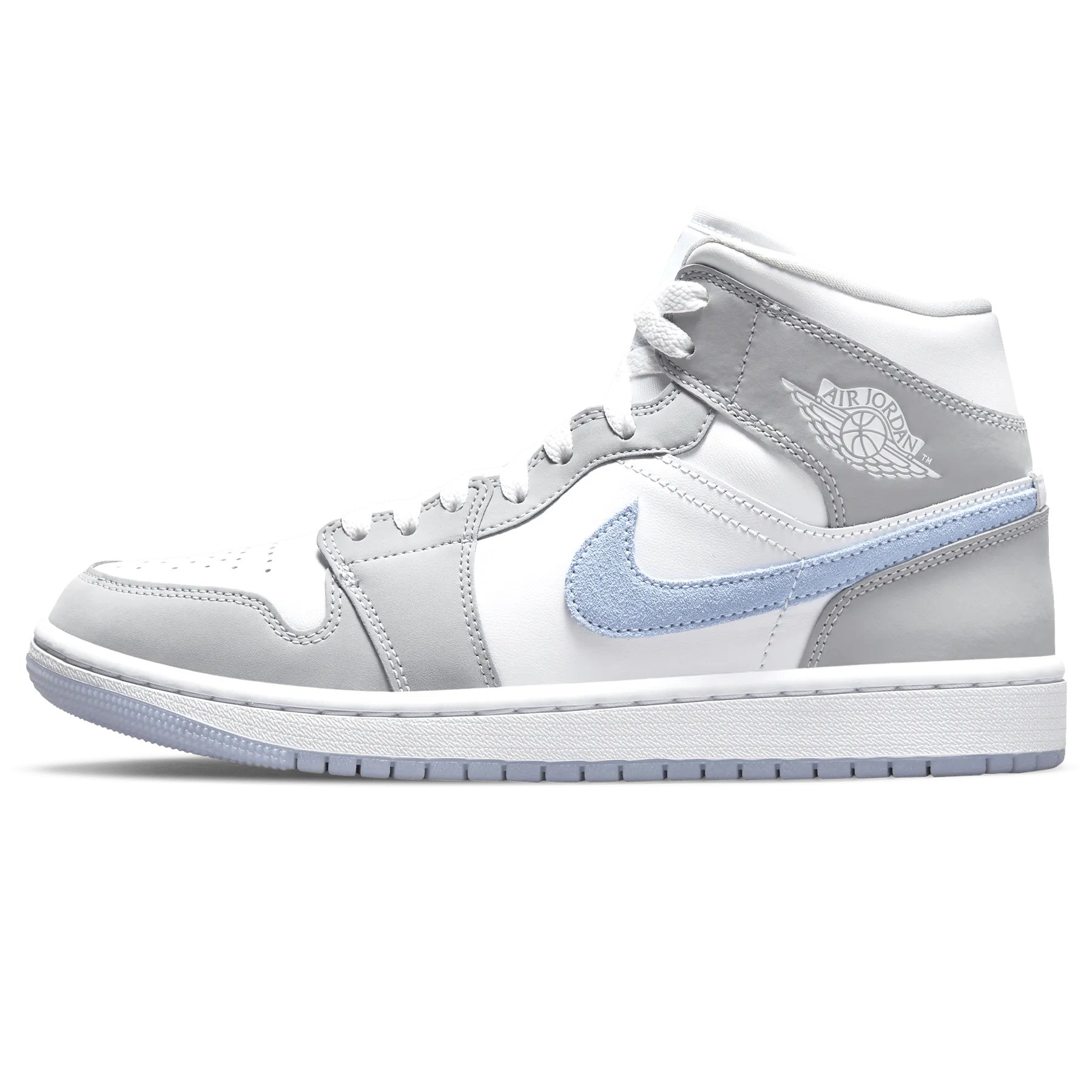 Air Jordan 1 Mid Wmns 'White Wolf Grey'