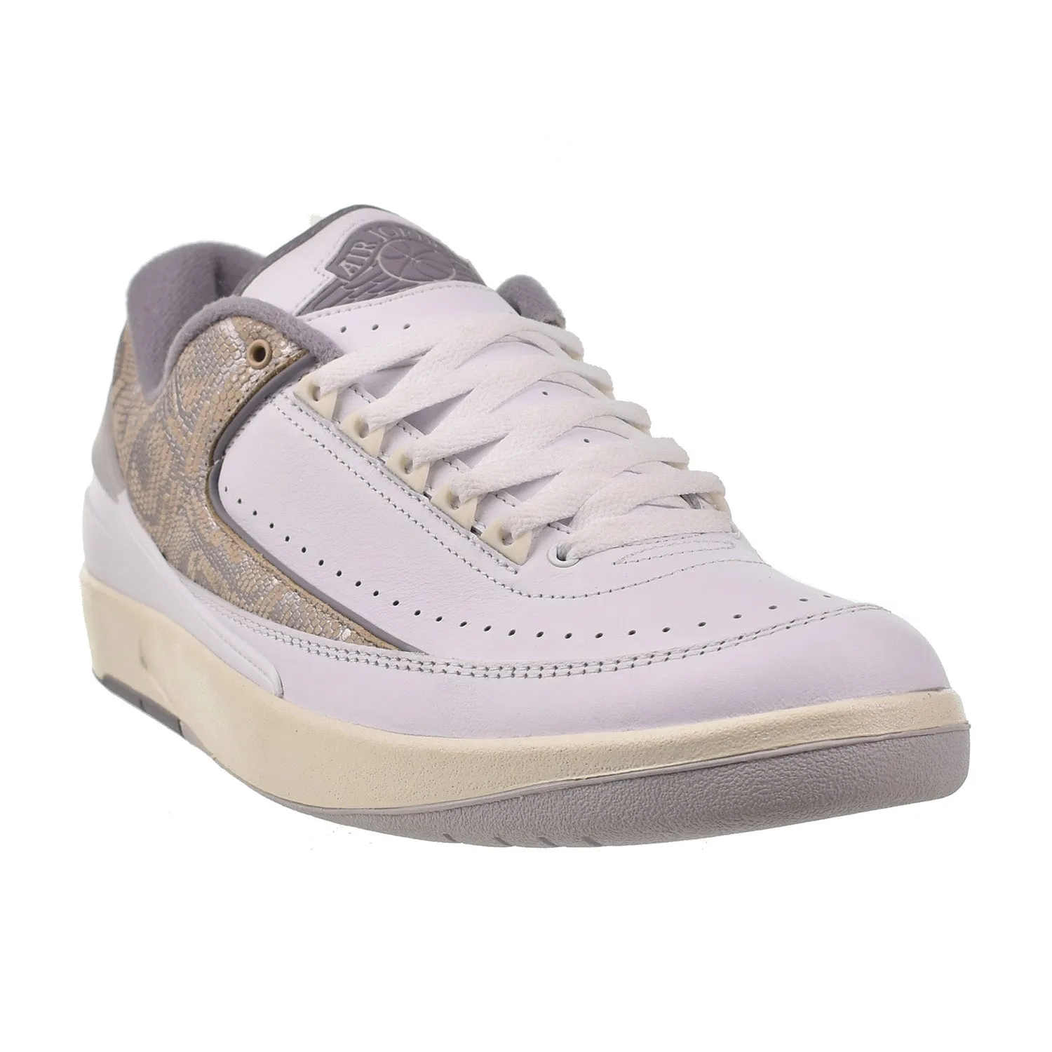 Air Jordan 2 Retro Low Python Men's Shoes White-Cement Grey