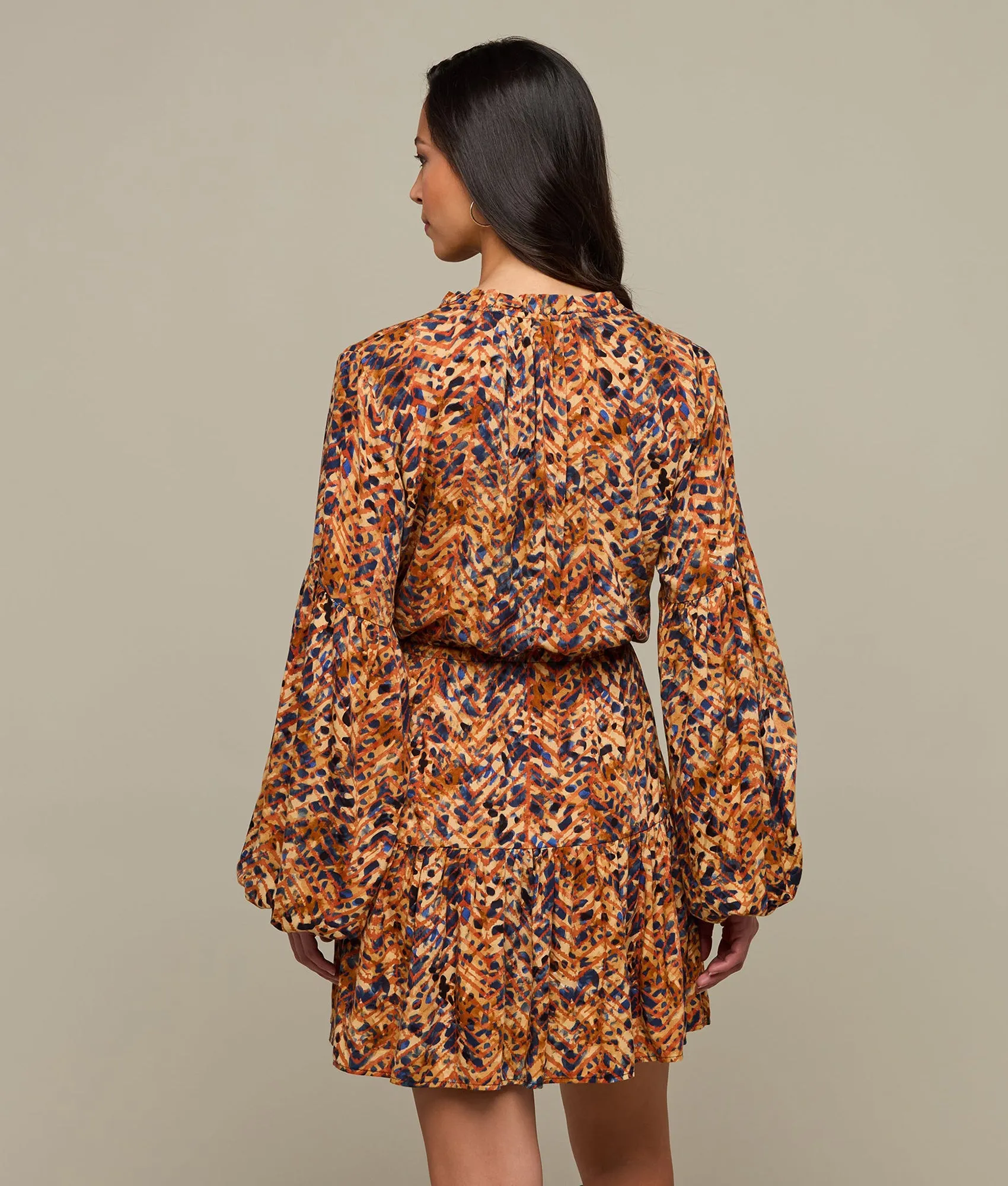 Alanna Long Sleeve Dress :: Brown