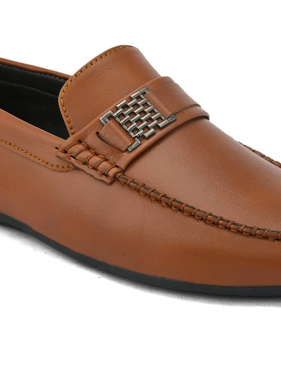 Alberto Torresi Synthetic Tan Loafers For Men