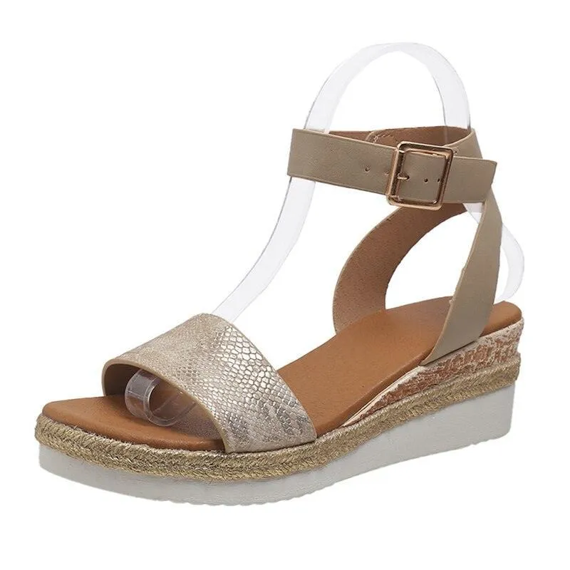 Ankle Strap Wedge Sandals