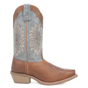 Arabella Embroidered Floral Square Toe Cowboy Boots