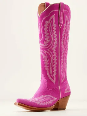 Ariat 10046859 Womens Casanova Western Boot Haute Pink Suede