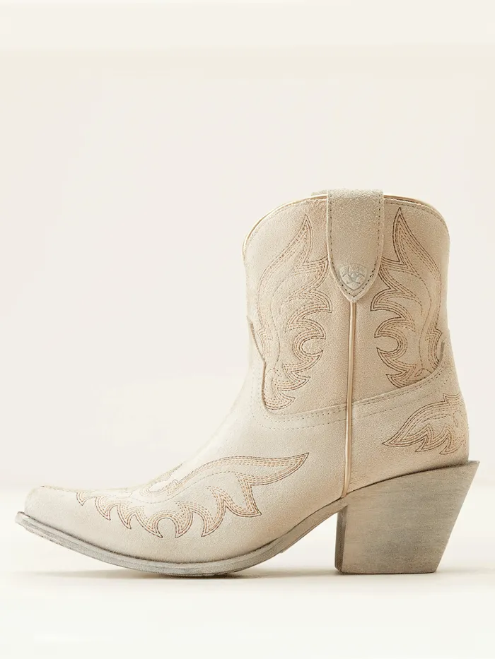 Ariat 10050899 Womens Chandler Western Boot Cloud White Suede