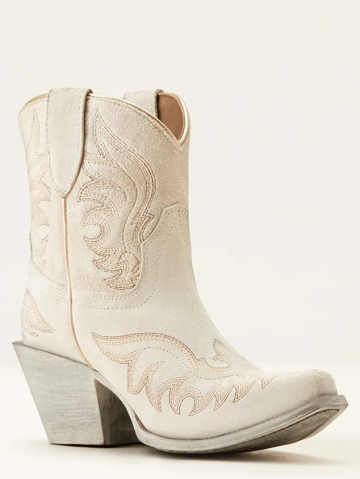 Ariat 10050899 Womens Chandler Western Boot Cloud White Suede