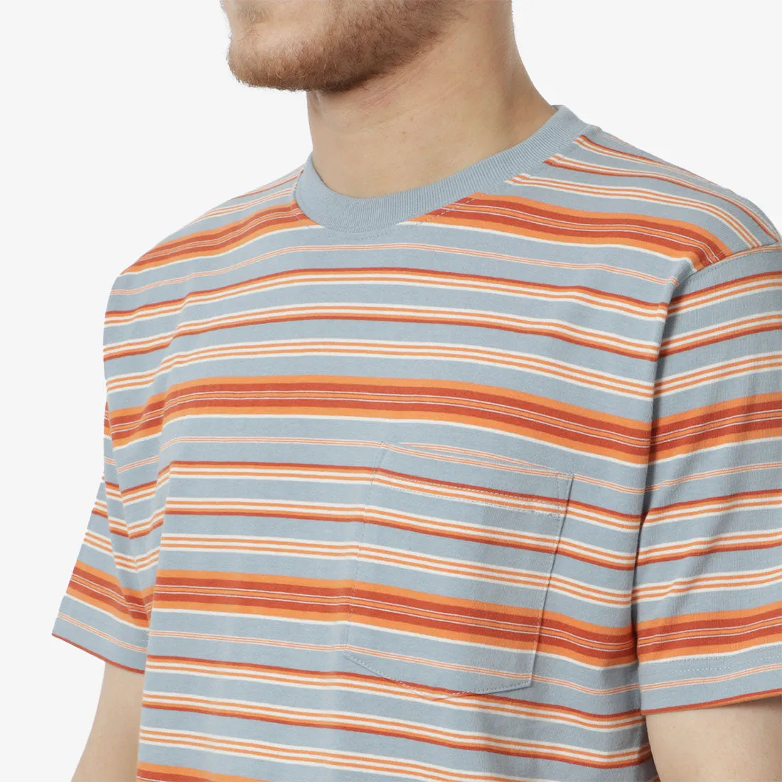 Beams Plus Multi Stripe Pocket T-Shirt