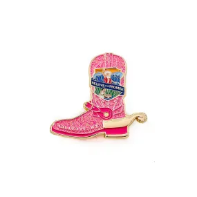 Believe The Promise 2024 Cowgirl Boots Pin (Pink)