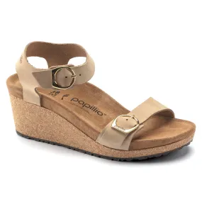 'Birkenstock' Women's Soley Ring-Buckle Oiled Leather Sandal - Sandcastle