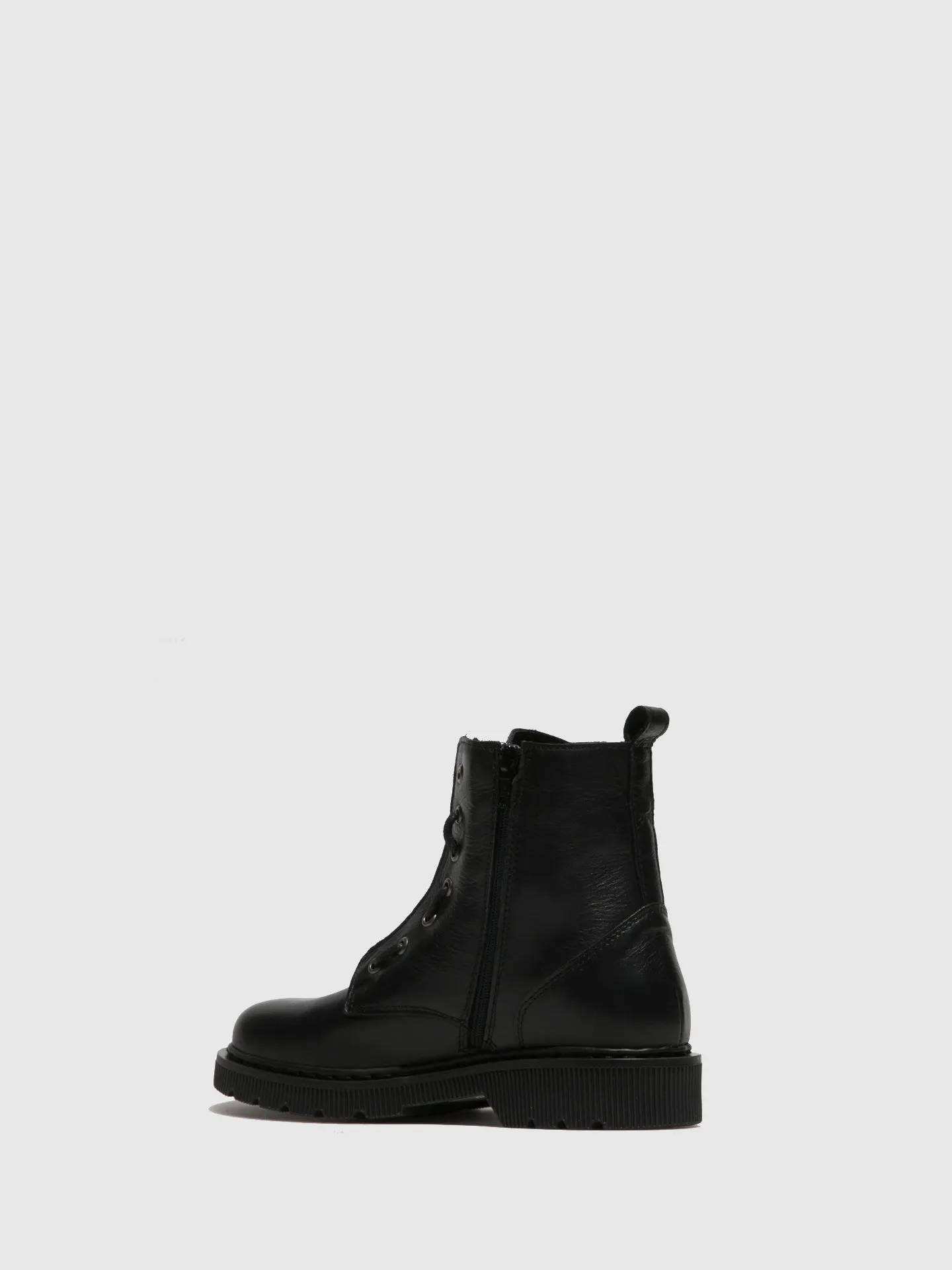 Black Zip Up Ankle Boots