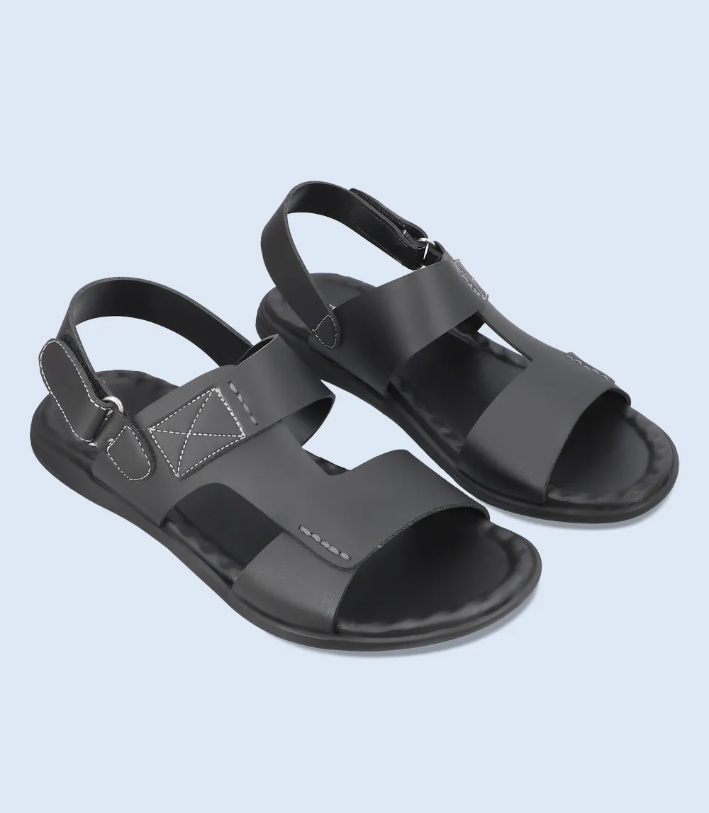 BM5616-BLACK-Men Casual Sandal