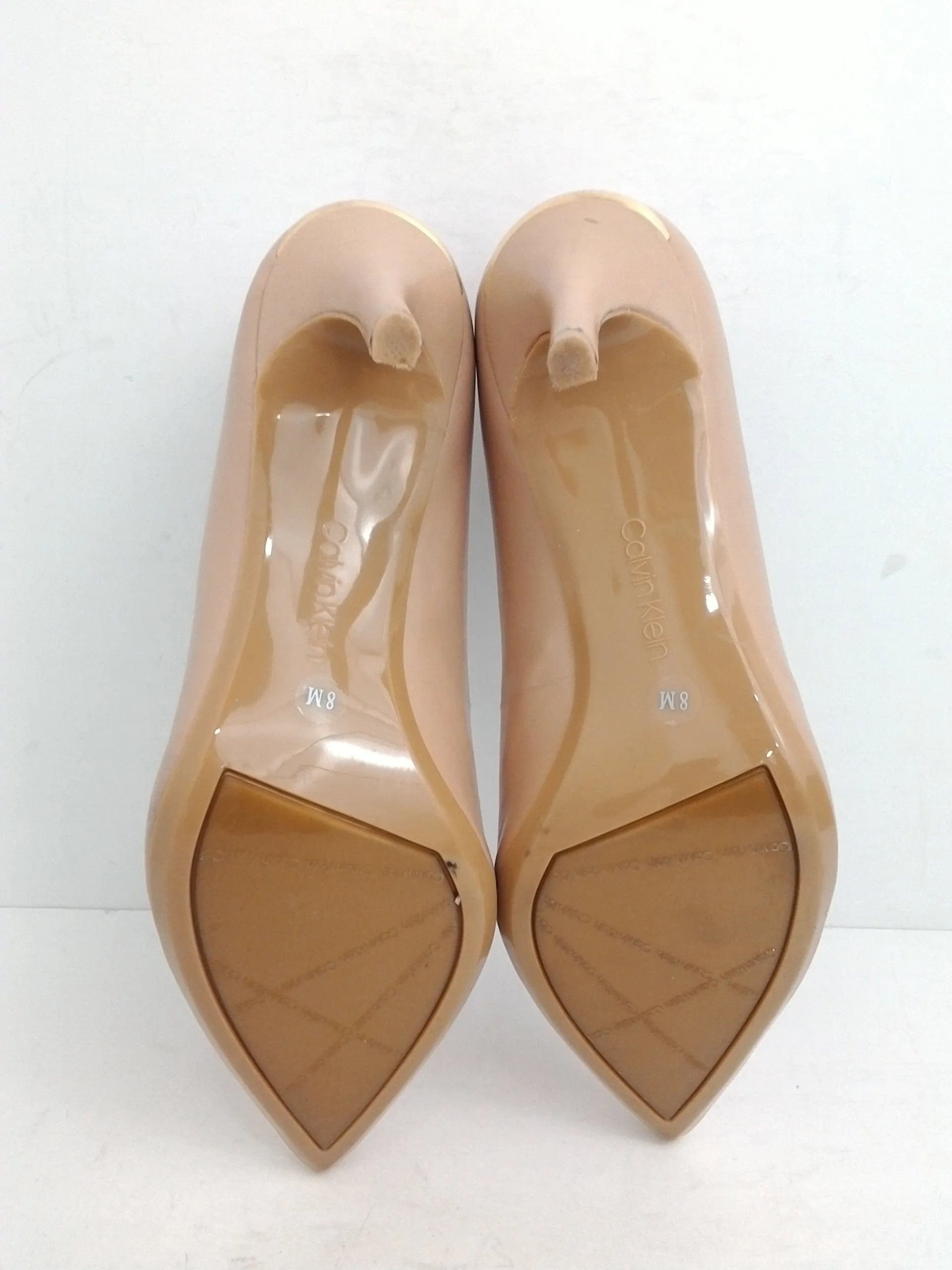 Calvin klein Women's Gayle Pumps Leather Tan Size 8 M