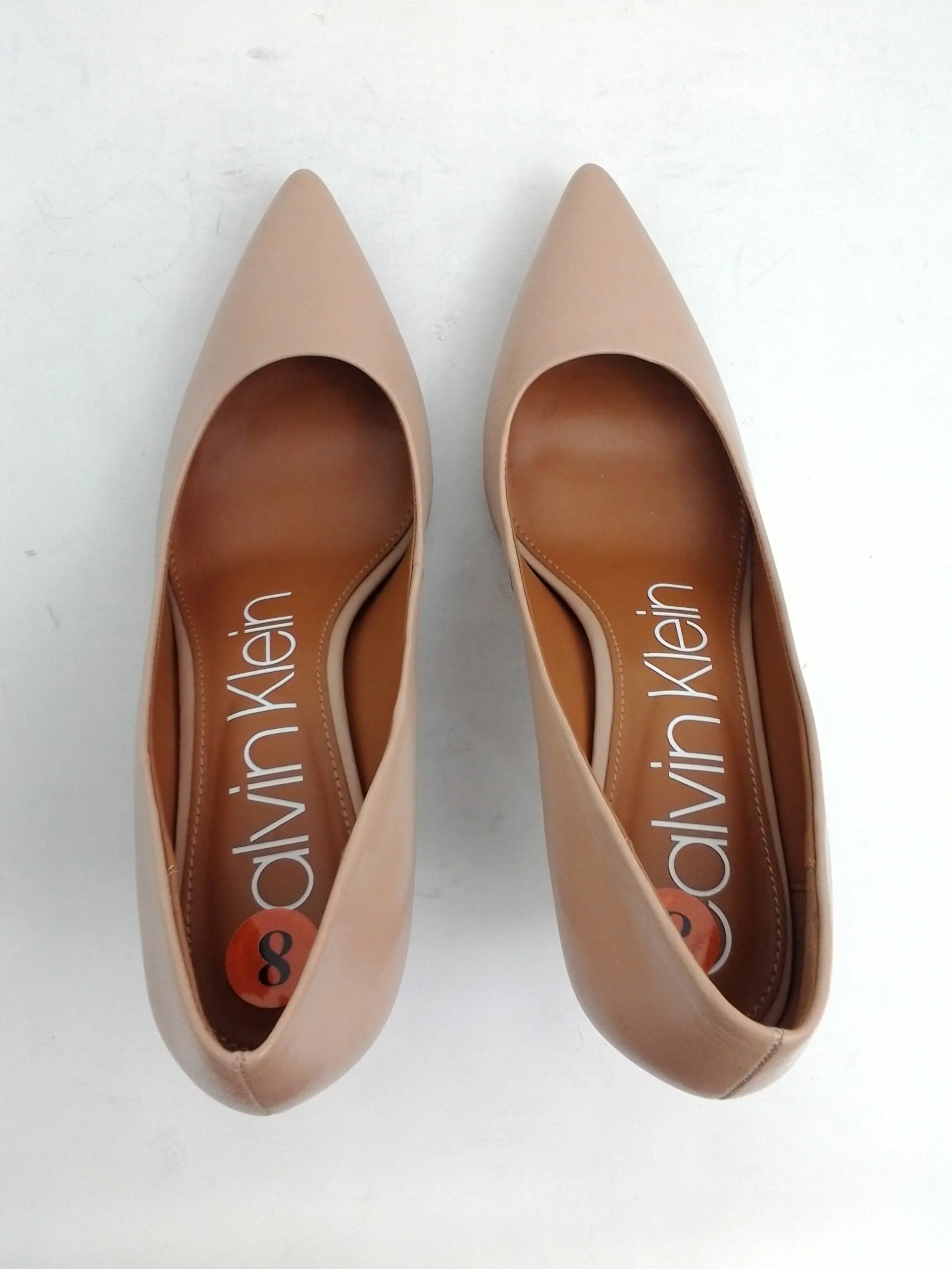 Calvin klein Women's Gayle Pumps Leather Tan Size 8 M