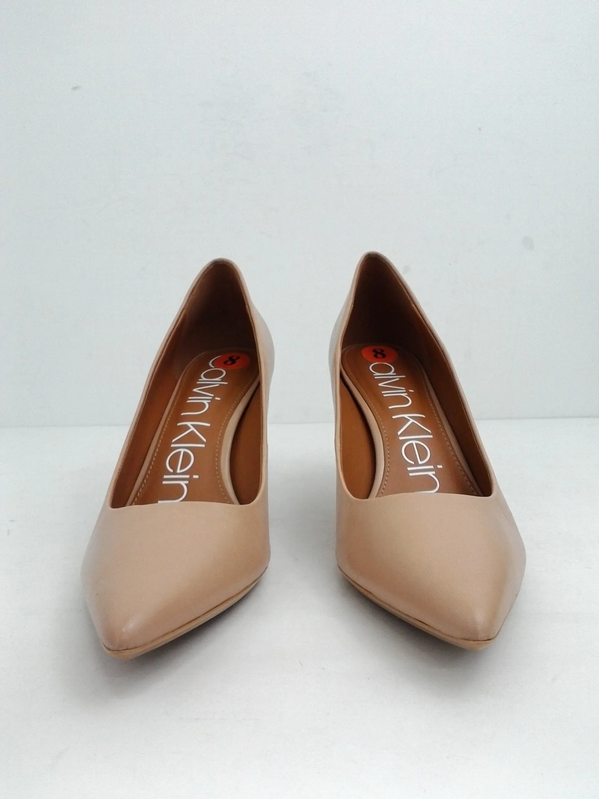 Calvin klein Women's Gayle Pumps Leather Tan Size 8 M