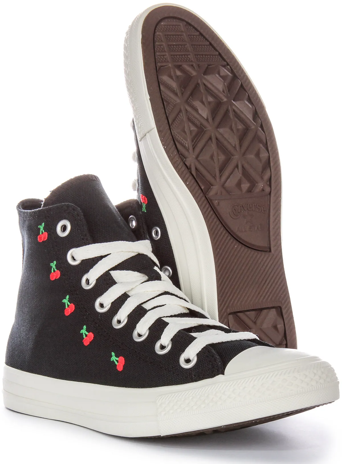 Converse All Star Cherries A08142C In Black Red For Women