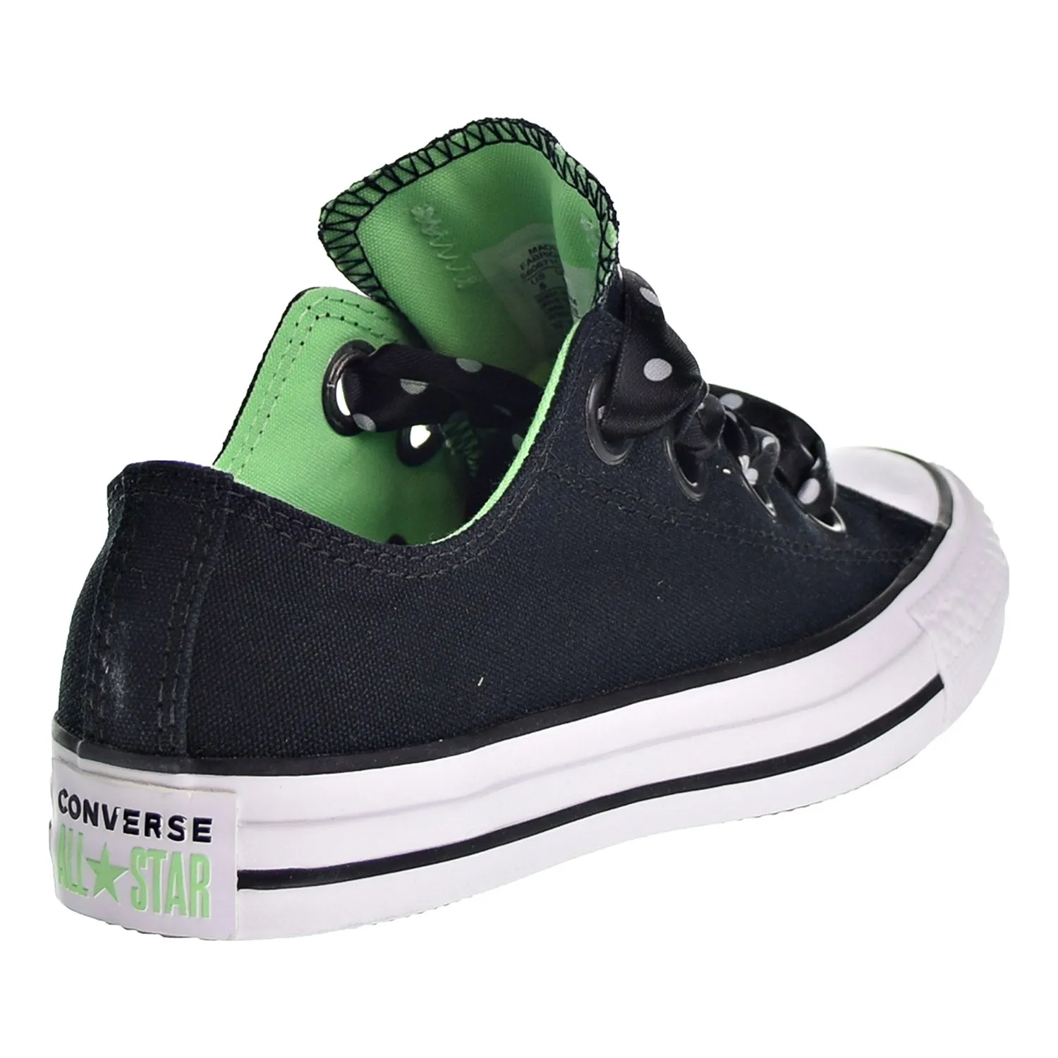 Converse CTAS Women's Big Eyelets Shoes Black/Illusion Green/White