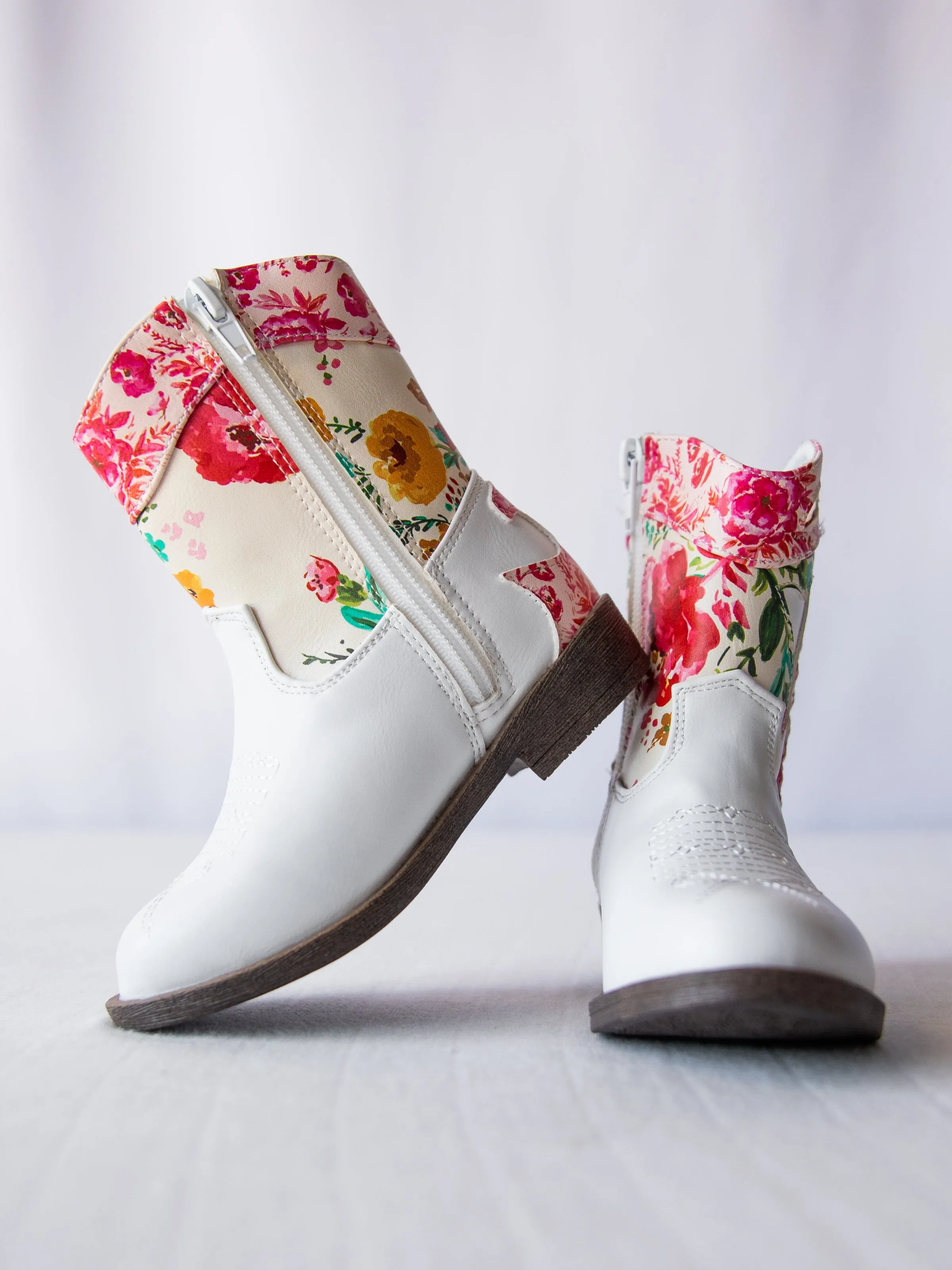 Cowgirl Boots - Bright Zinnias