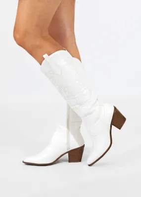 Dallas Stacked Heel Boots FINAL SALE