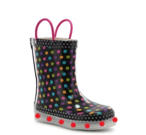 Diva Dot Multi Led Rain Boots