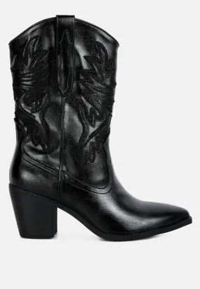 Dixom Western Cowboy Ankle Boots