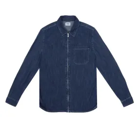 Edwin - Demo Zip Shirt - Light Blue Denim