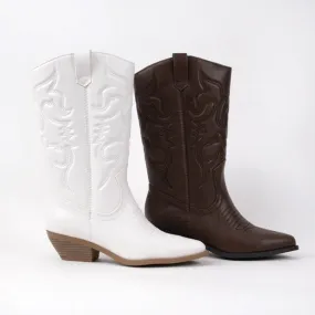 Embroidered Western Cowboy Boots