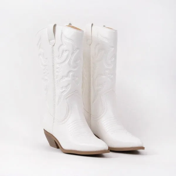 Embroidered Western Cowboy Boots