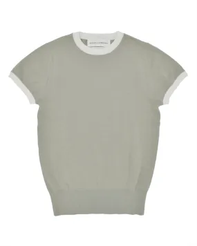 Extreme Cashmere Chloe Sage/Chalk Ringer Tee