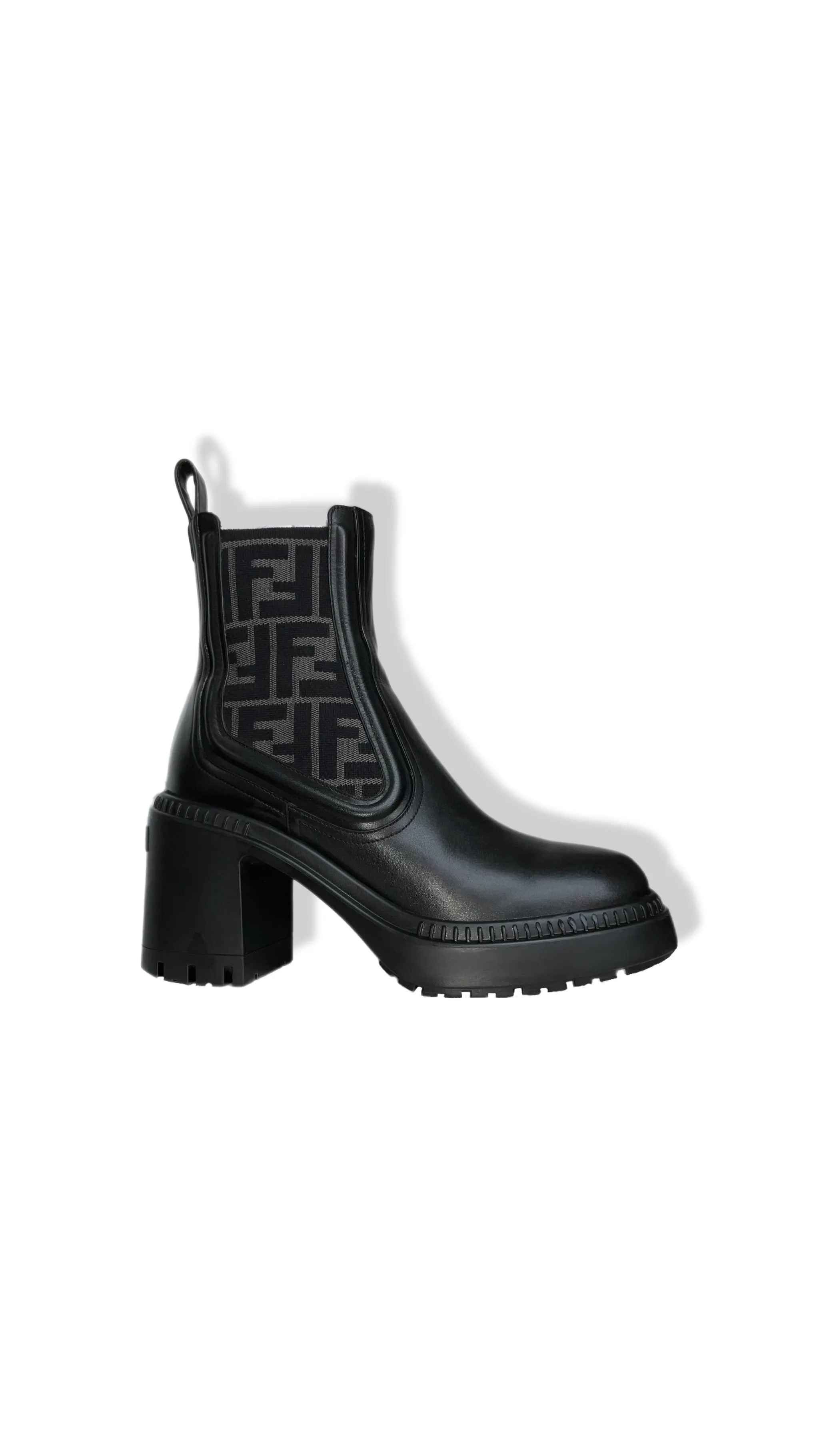 FENDI  “Black Domino” Biker Boots