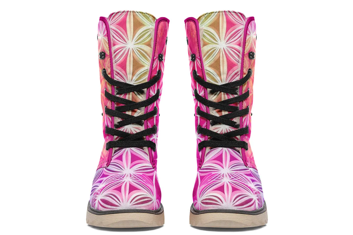 Flower Life Pink Sherbert Moon Boots