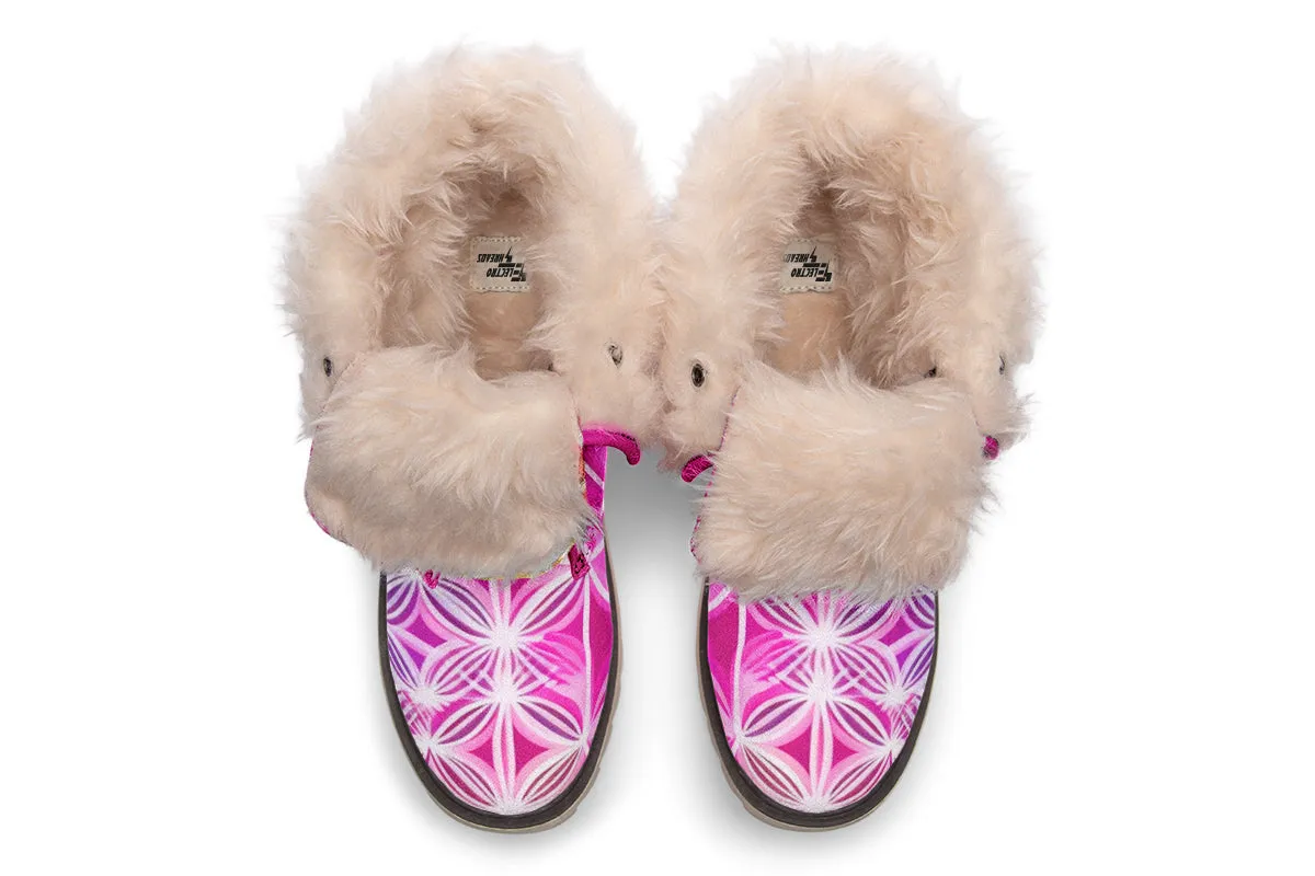 Flower Life Pink Sherbert Moon Boots