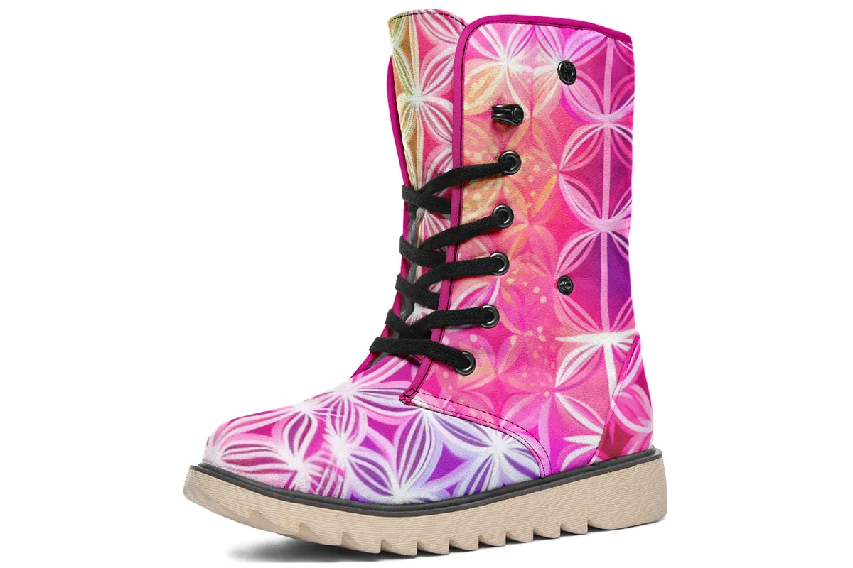 Flower Life Pink Sherbert Moon Boots