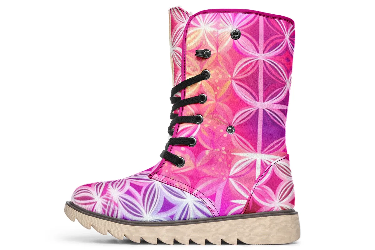 Flower Life Pink Sherbert Moon Boots