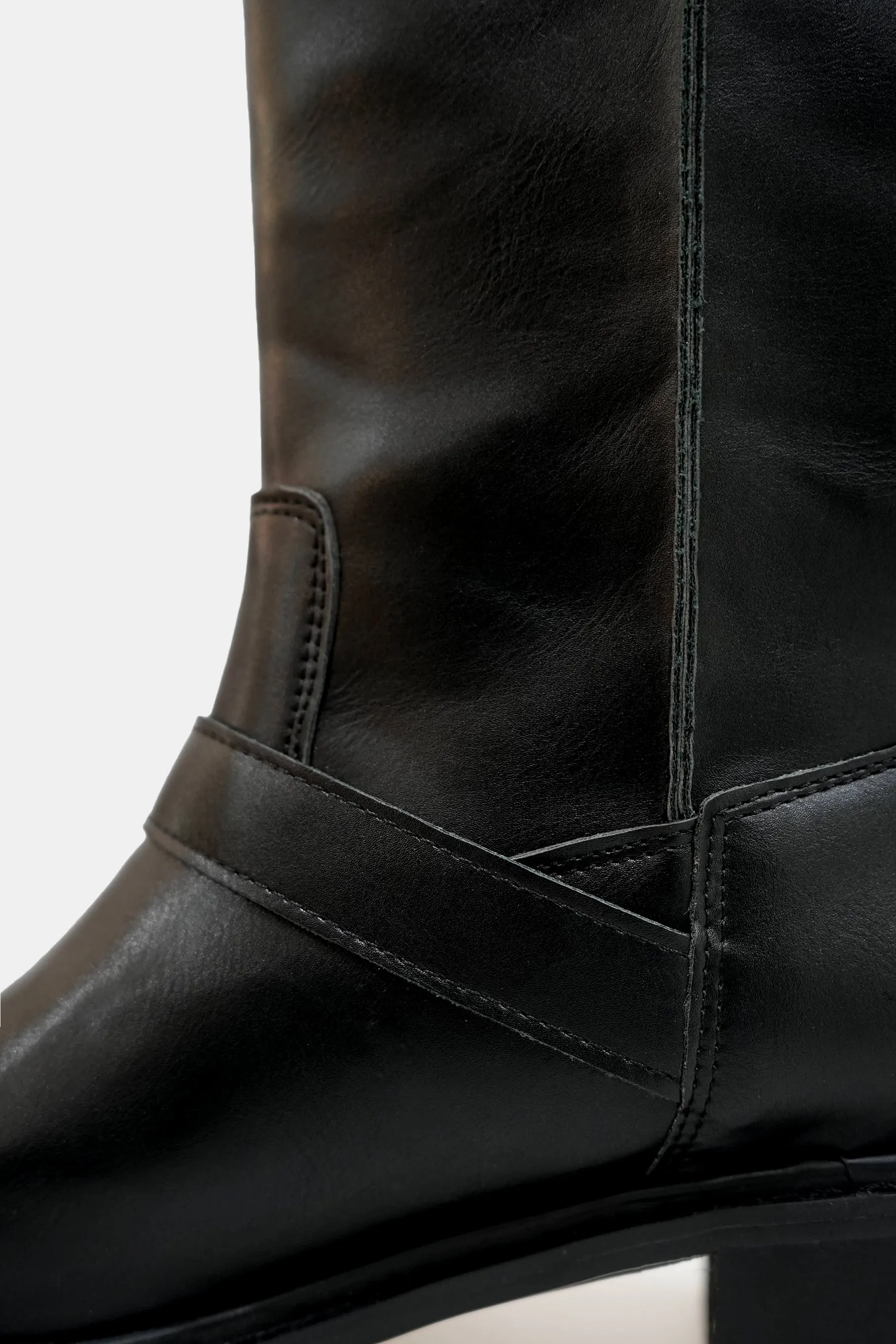 Fold Over Boots, Black