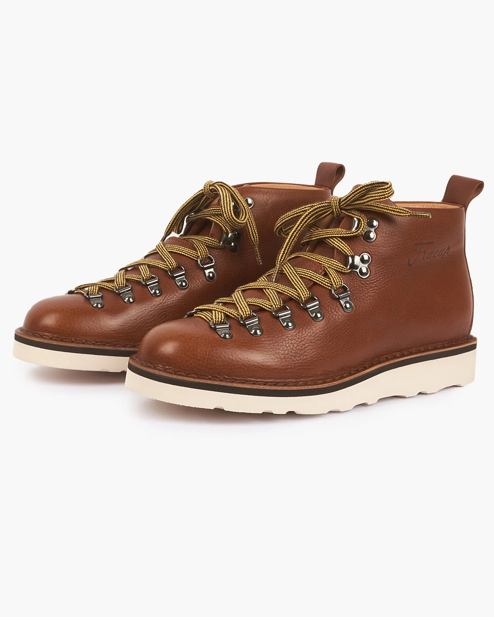 Fracap M120 Magnifico Leather Boots - Brandy / White Cristy Sole