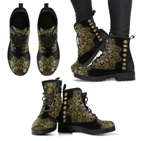 Gold Chakra Women's Leather Boots