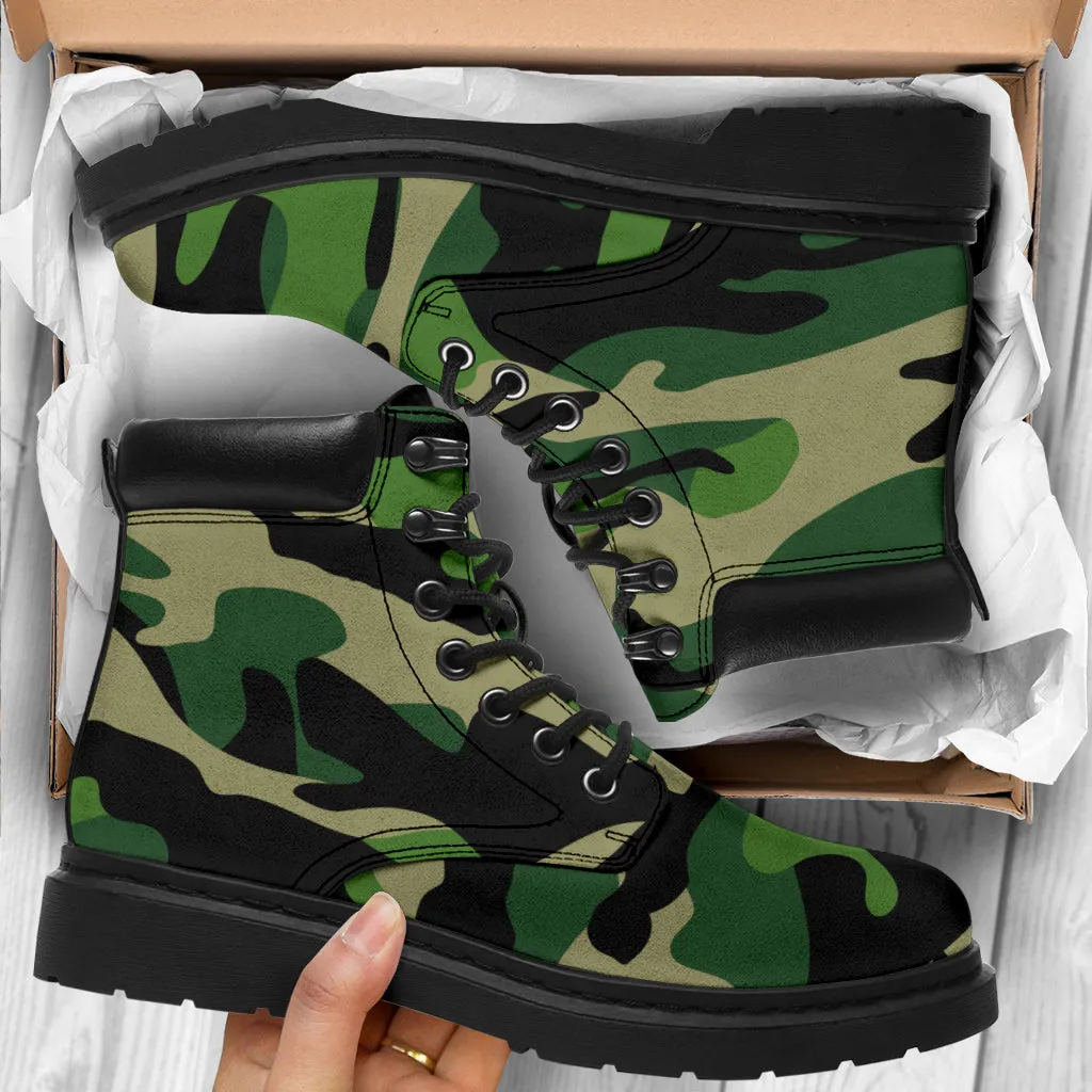 Green Camo - All Season Boots