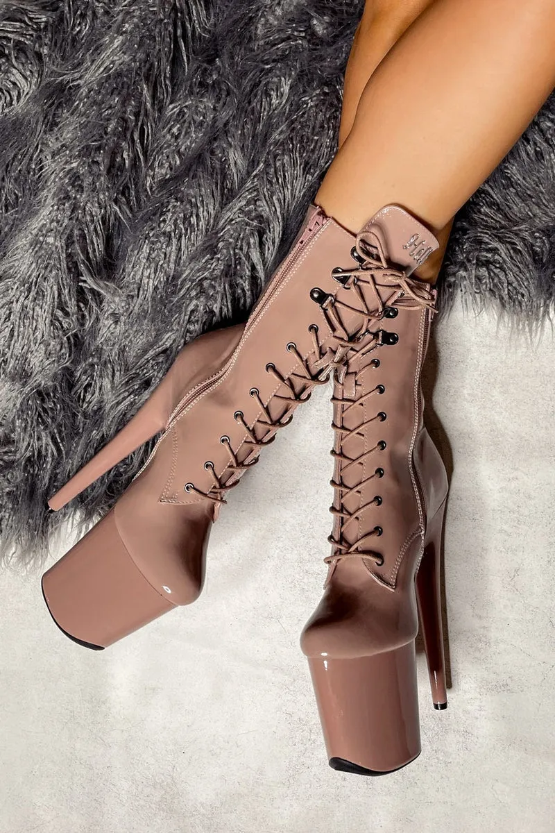 Hella Heels LipKit 8inch Boots - Boujee