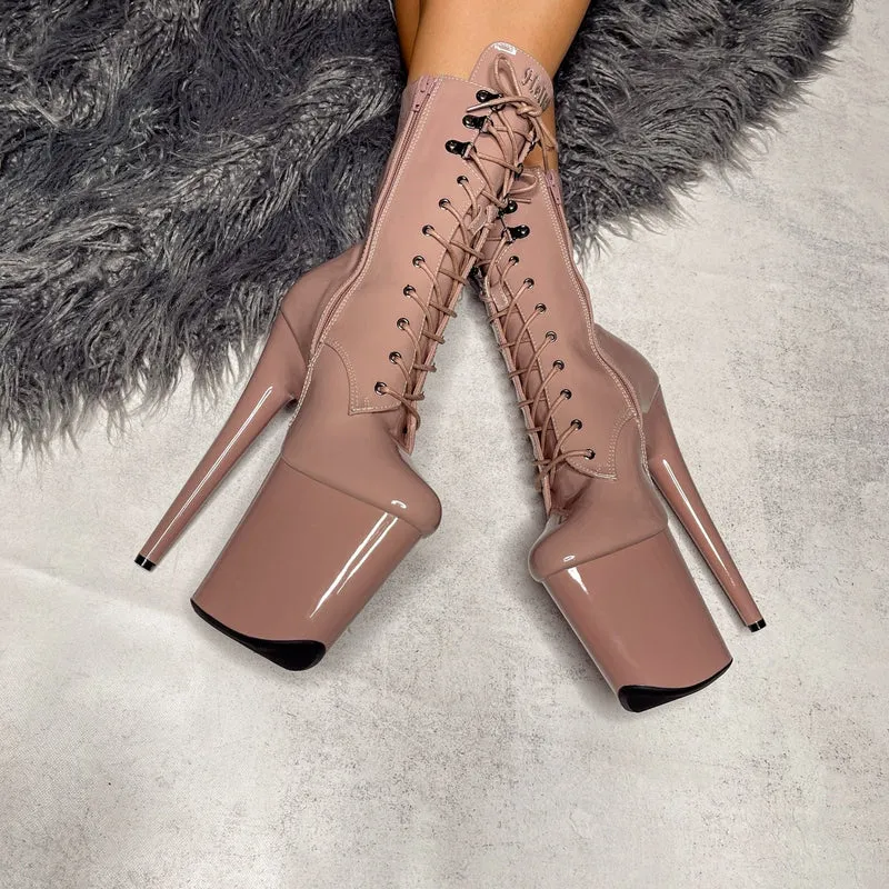 Hella Heels LipKit 8inch Boots - Boujee