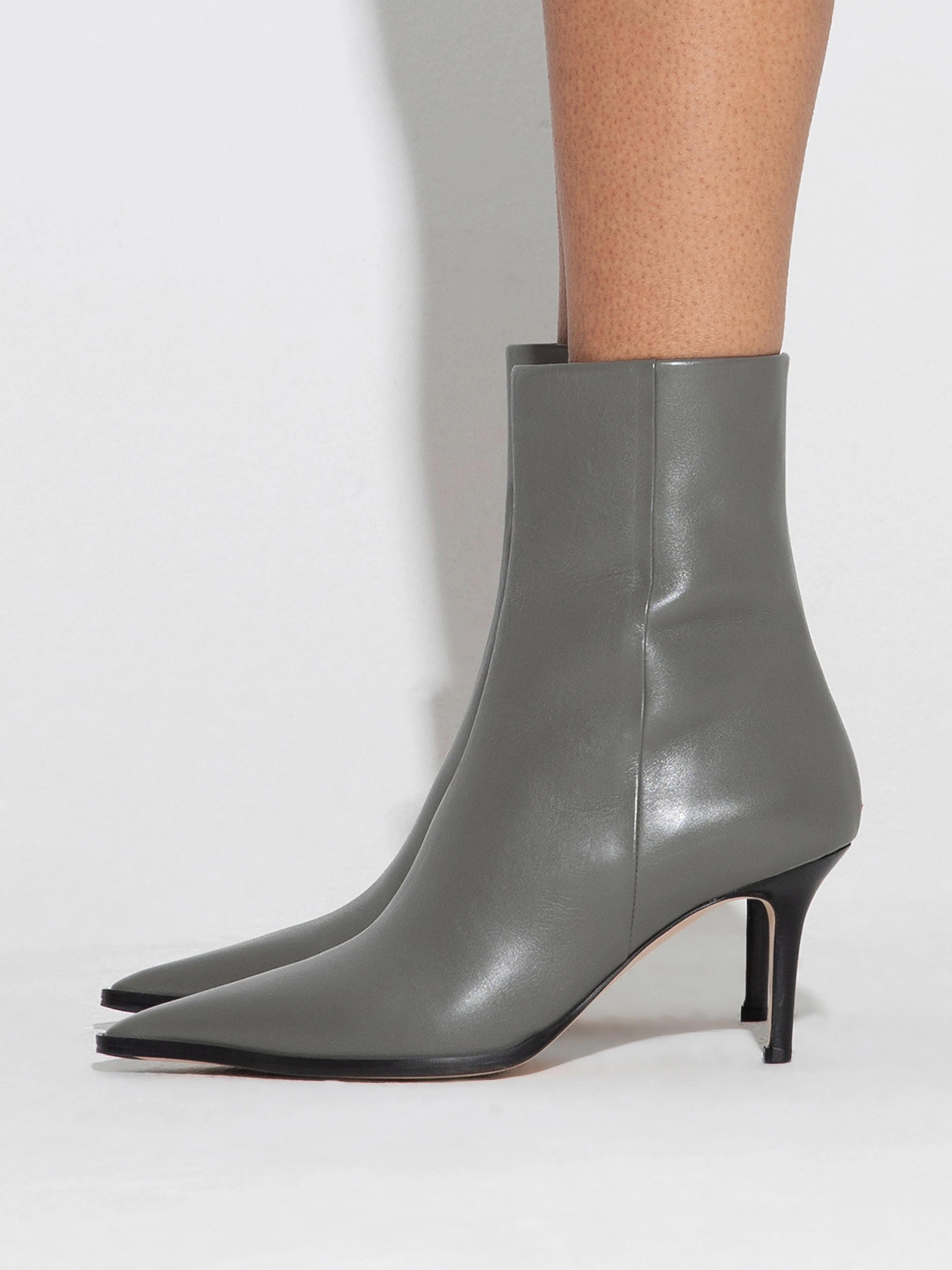 Hexi Leather Ankle Boots