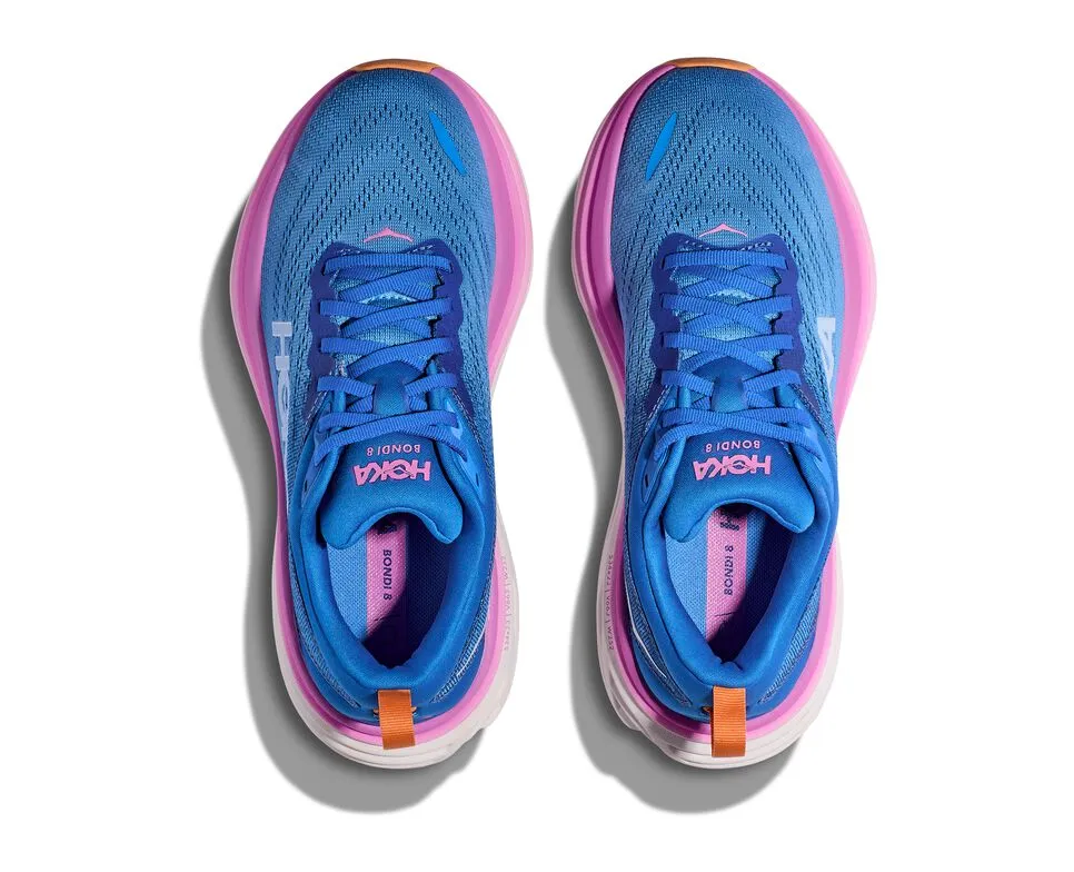 Hoka Women Bondi 8 (Blue/ Pink)