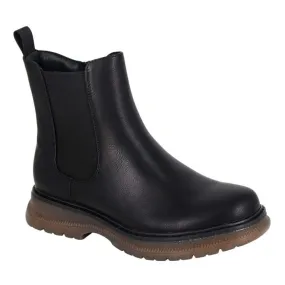 Jessica Black Matte Chunky Ladies Boots