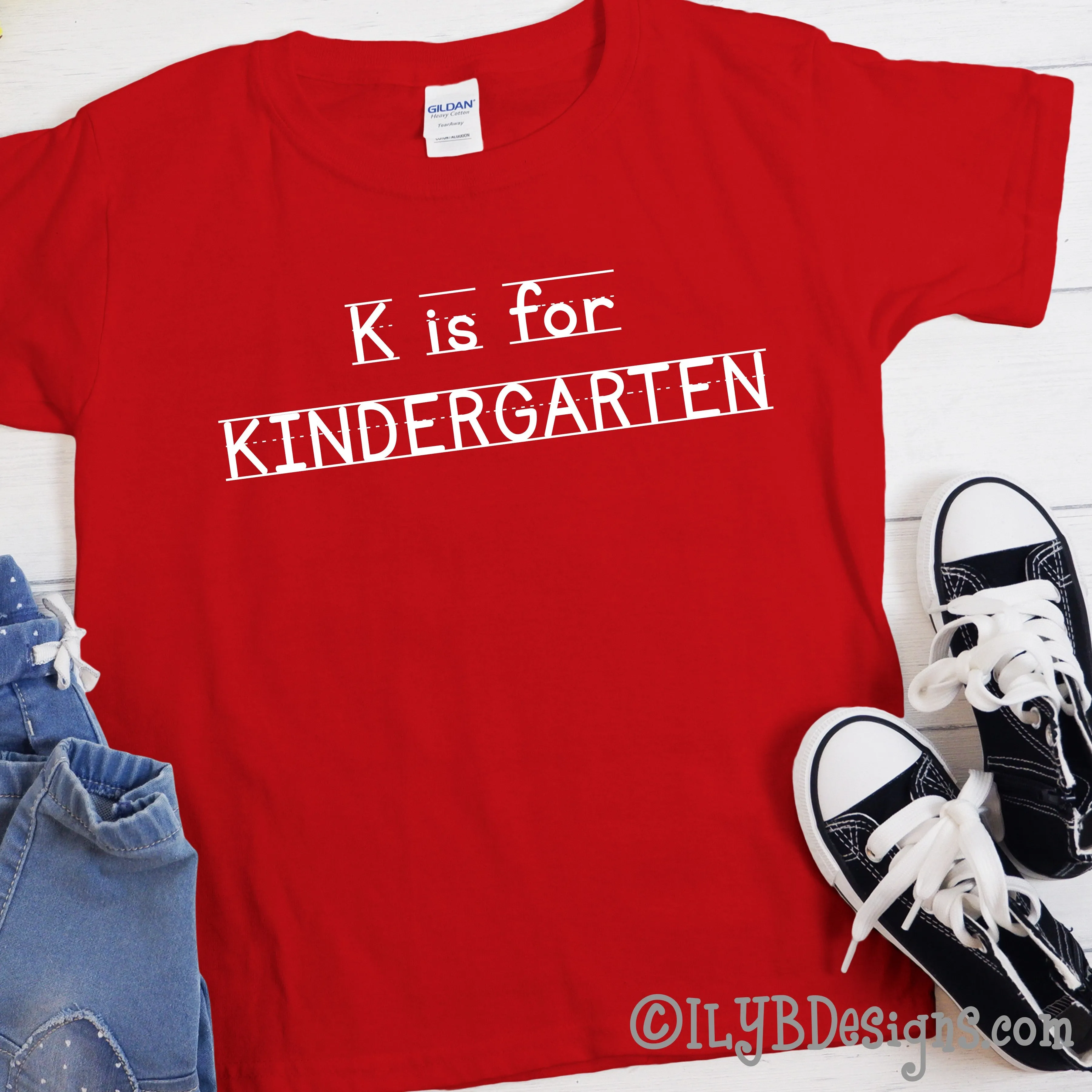 K is for Kindergarten Shirt for Kids | 1st Day of School Shirt