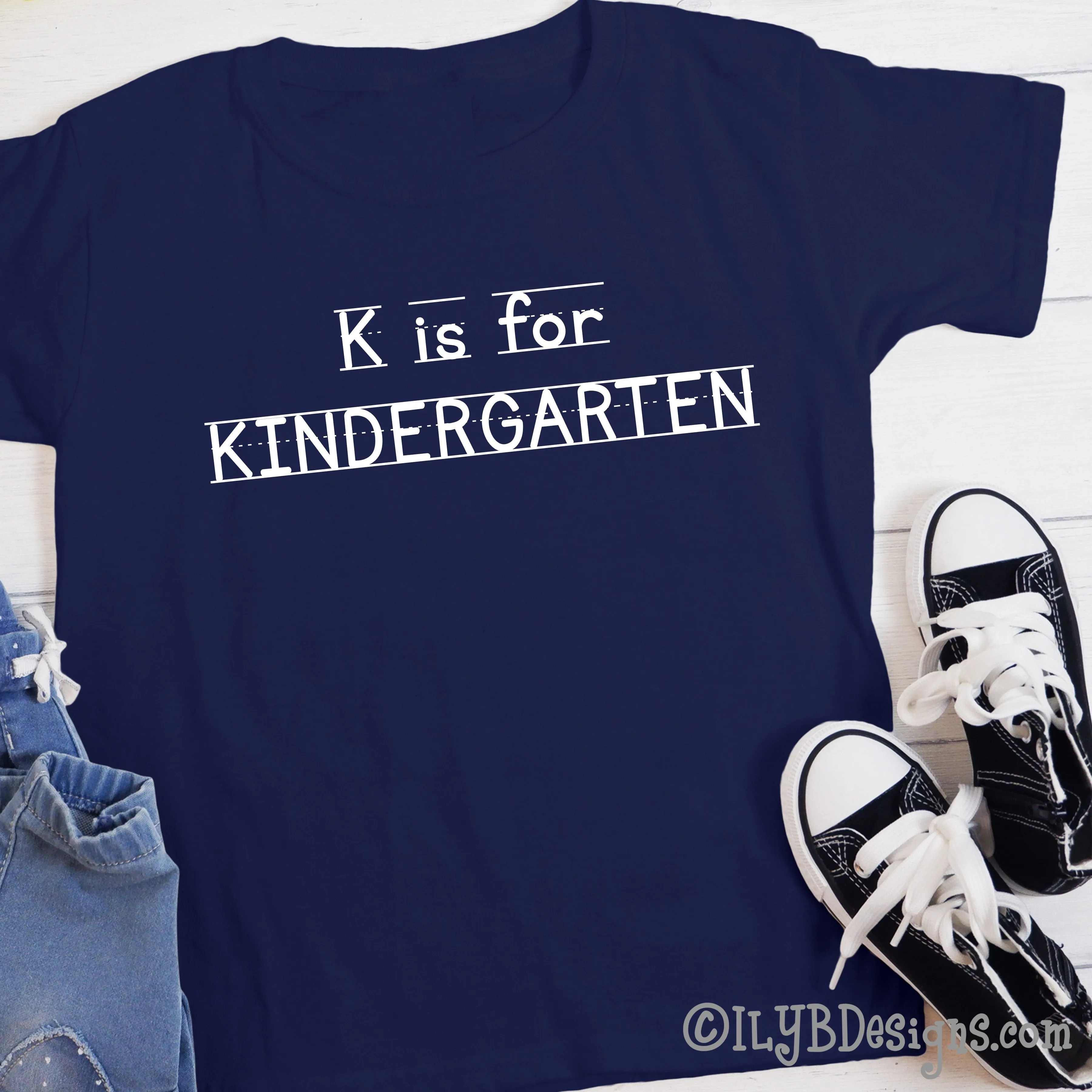 K is for Kindergarten Shirt for Kids | 1st Day of School Shirt