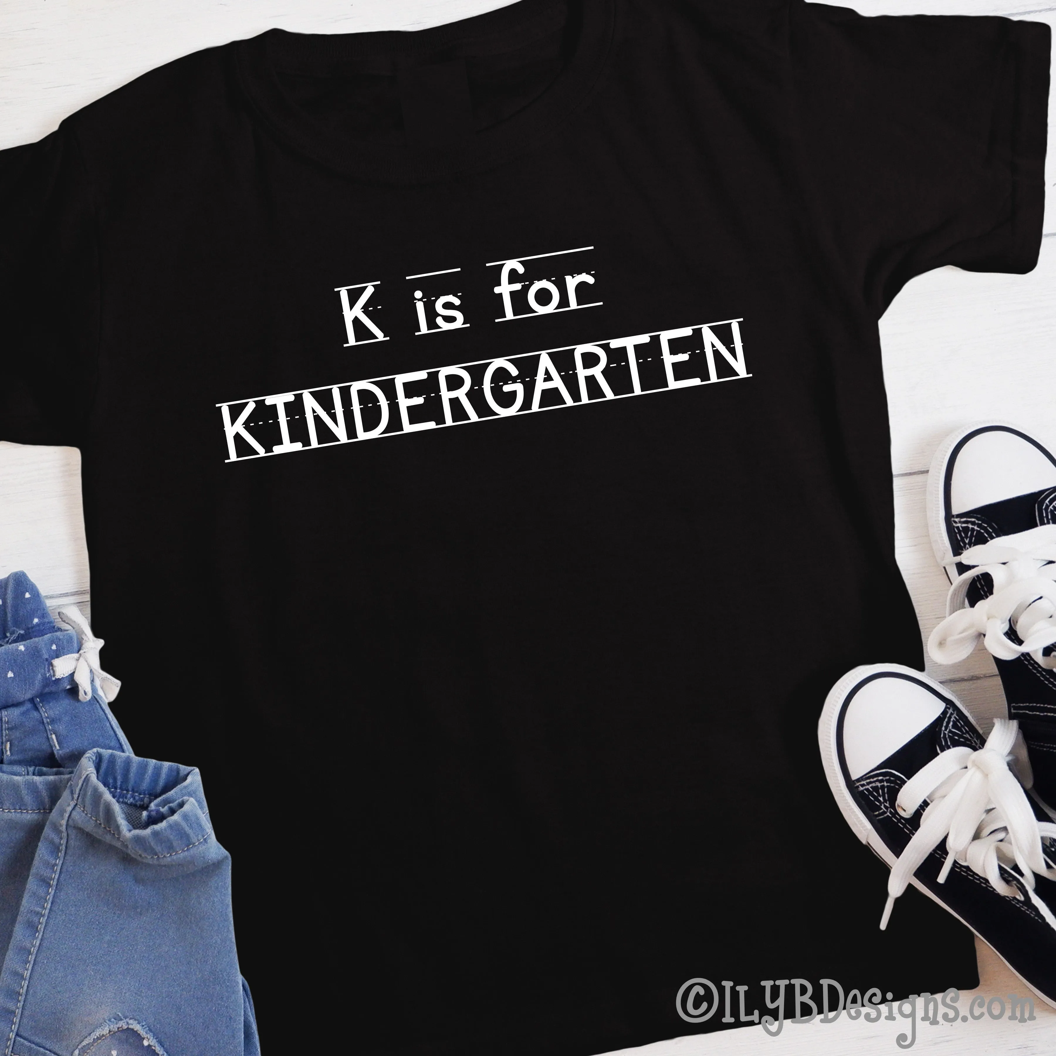 K is for Kindergarten Shirt for Kids | 1st Day of School Shirt