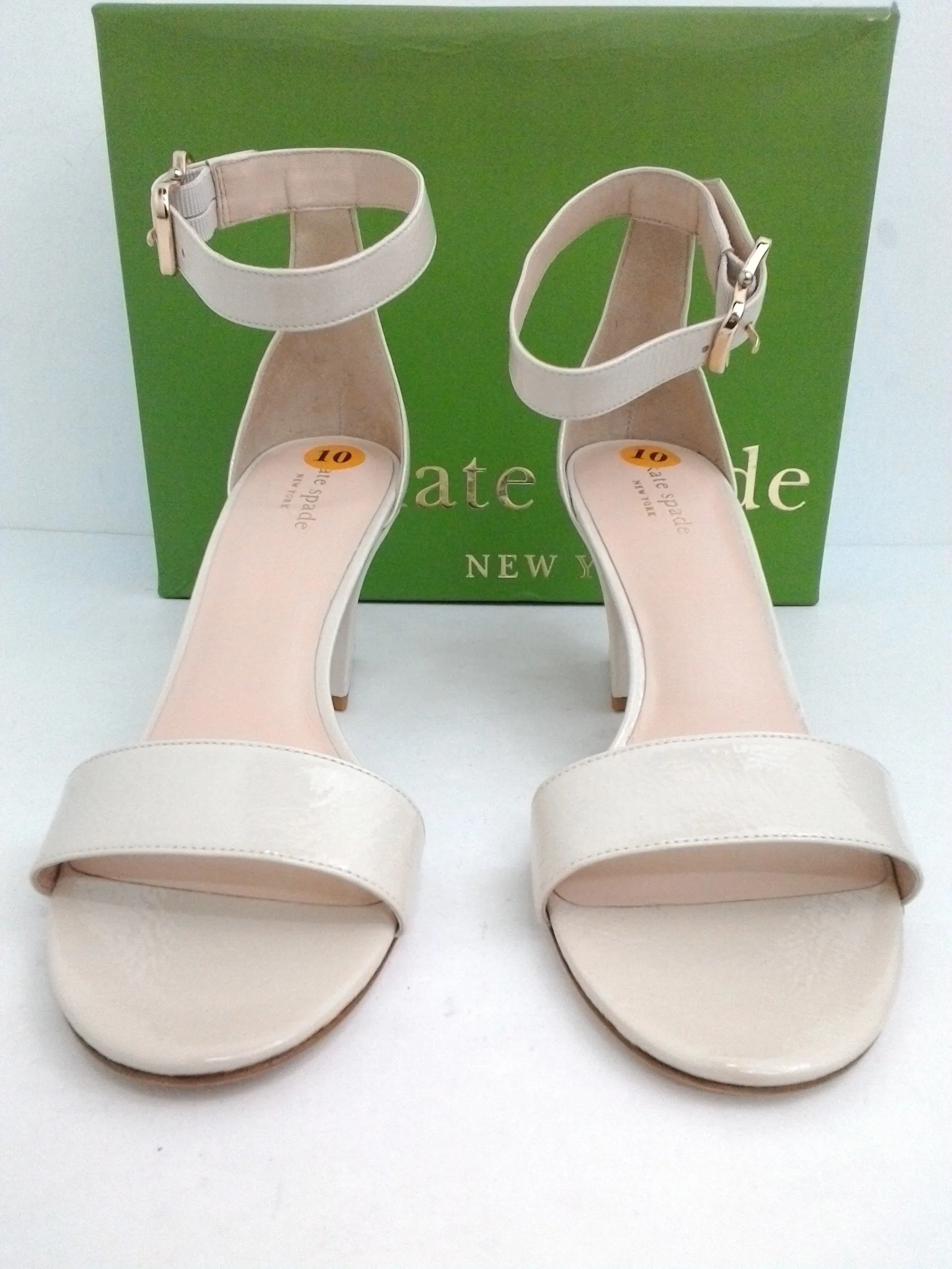 Kate Spade New York Women's Susane Bone Leather Sandal Size 10 M