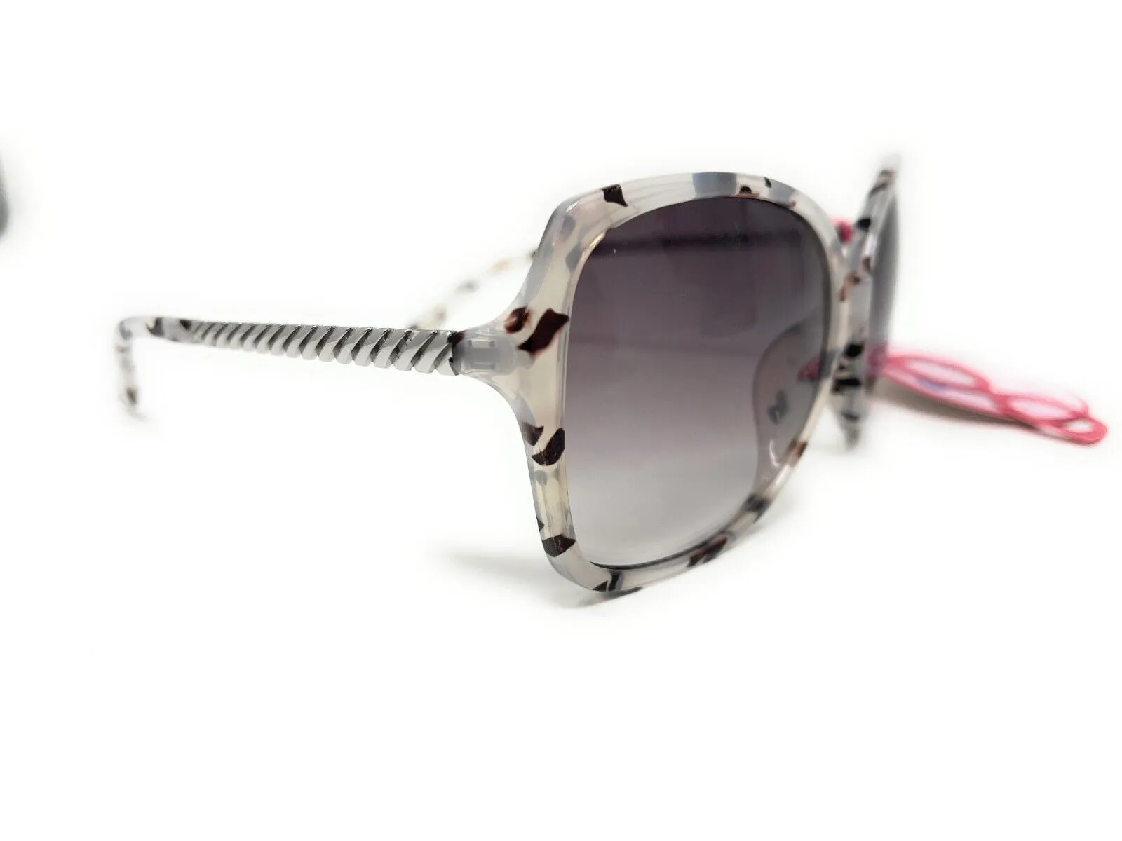 Ladies Sunglasses Animal Print Silver Metal Boots 042J