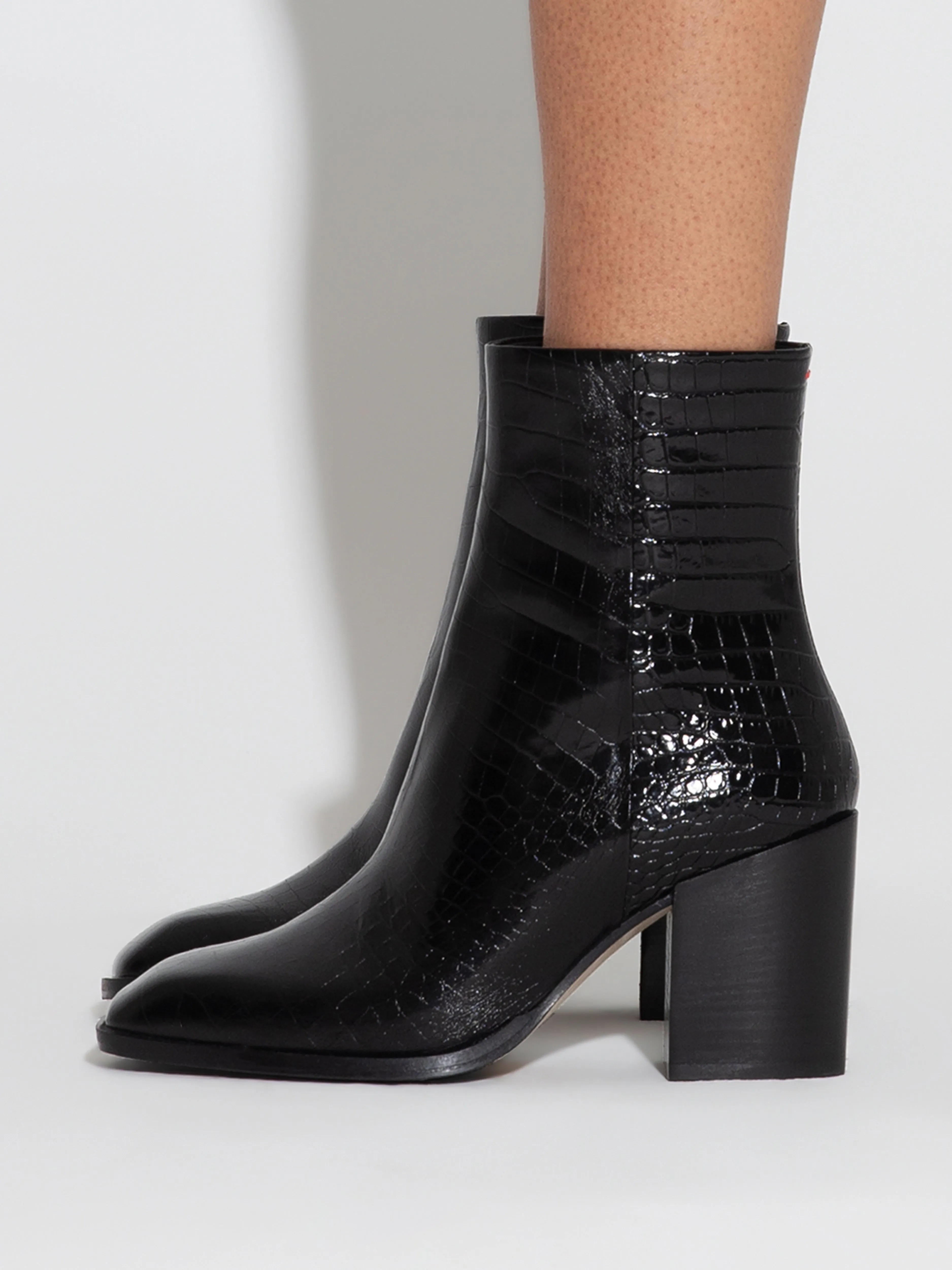 Leandra Leather Ankle Boots